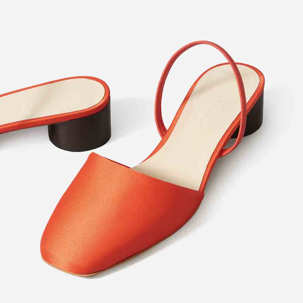 Tapered Square Toe Slingback - Ảnh 4