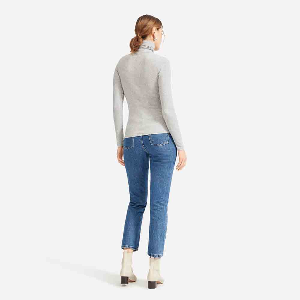 Basic Micro Rib Turtleneck - Ảnh 4